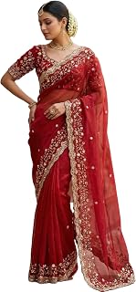 flysta Designer Space Silk Saree With Golden Beads Work And Cutwork Border With Heavy Embroidered Blouse For Women Price In India