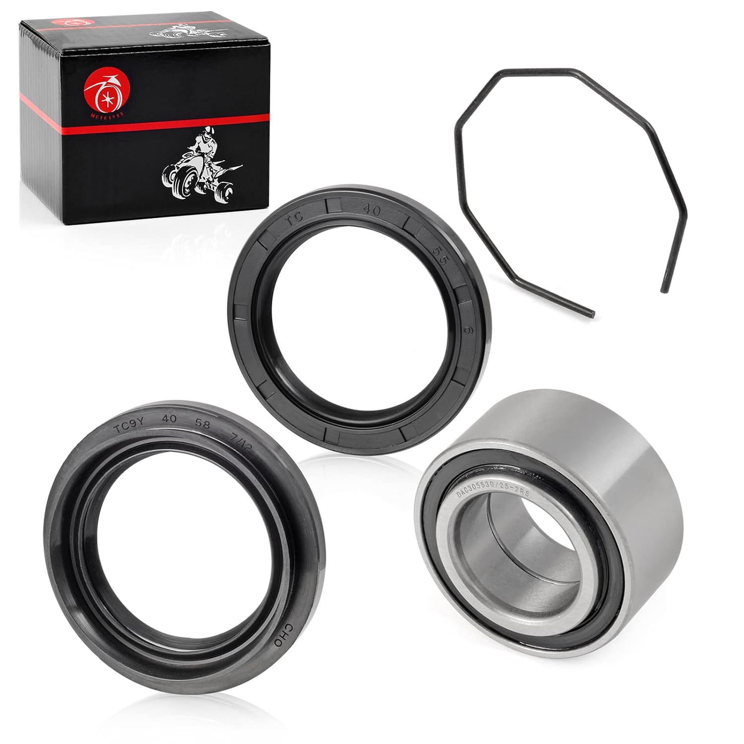 Front Rear Wheel Bearing Seal Compatible with Arctic Cat 250 300 375 454 500 1998-2004 0423-034 0402-275 0402-089 0402-069