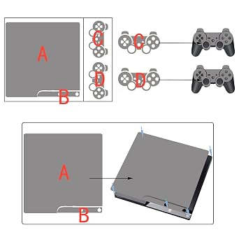 Designer Skin for Sony PlayStation PS3 SLIM System & Remote Controllers -MeltDown