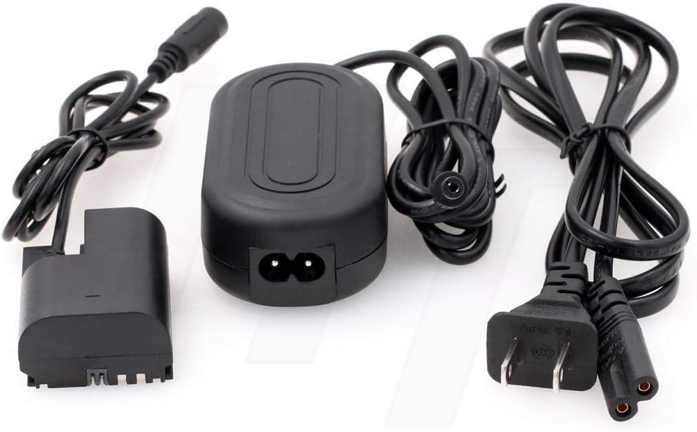 LP-E6 Dummy Battery AC Power Adapter Kit for SmallHD Canon EOS 5DS, 5DS R, 5D Mark II, 5D mkIII, 6D, 60D, 70D, 7D, 7D Mark II, 80D, BMMCC, BMMSC (DR-E6 and Adapter)