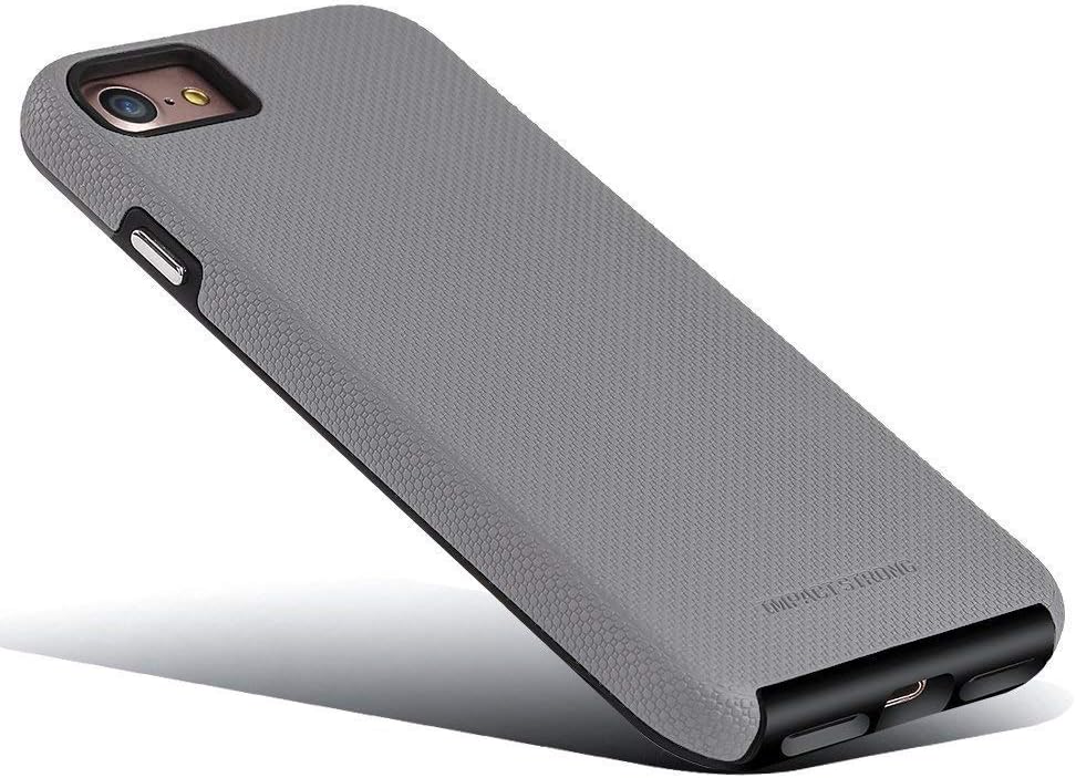 ImpactStrong iPhone 7/8 Case, Dual Guard Protection Shock-Absorbing Scratch-Resistant Protective Cover for Apple iPhone 7 and iPhone 8 - Slate