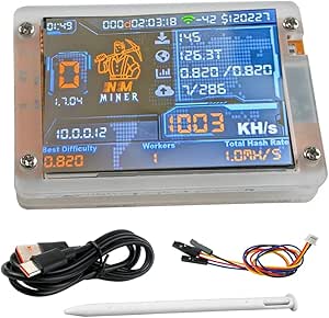 DIYmalls NerdMiner V2 NMMiner ESP32-2432S028R ESP32 Development Board 2.8 inch Display Module Resistive Touchscreen + Acrylic Case