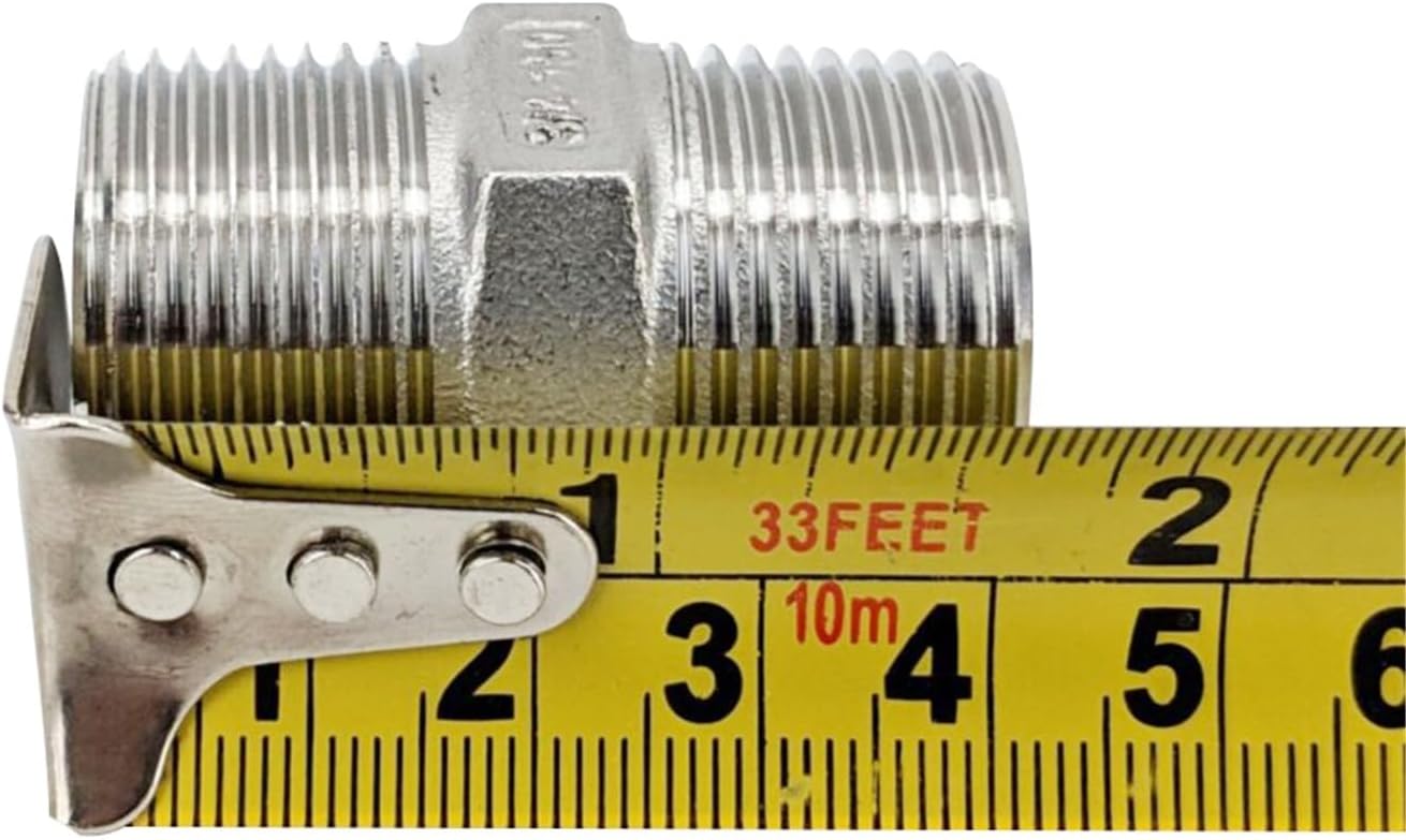 Craft beer 3/4 inch 304 stainless steel hexagonal thread straight connector home brewing equipment accessories