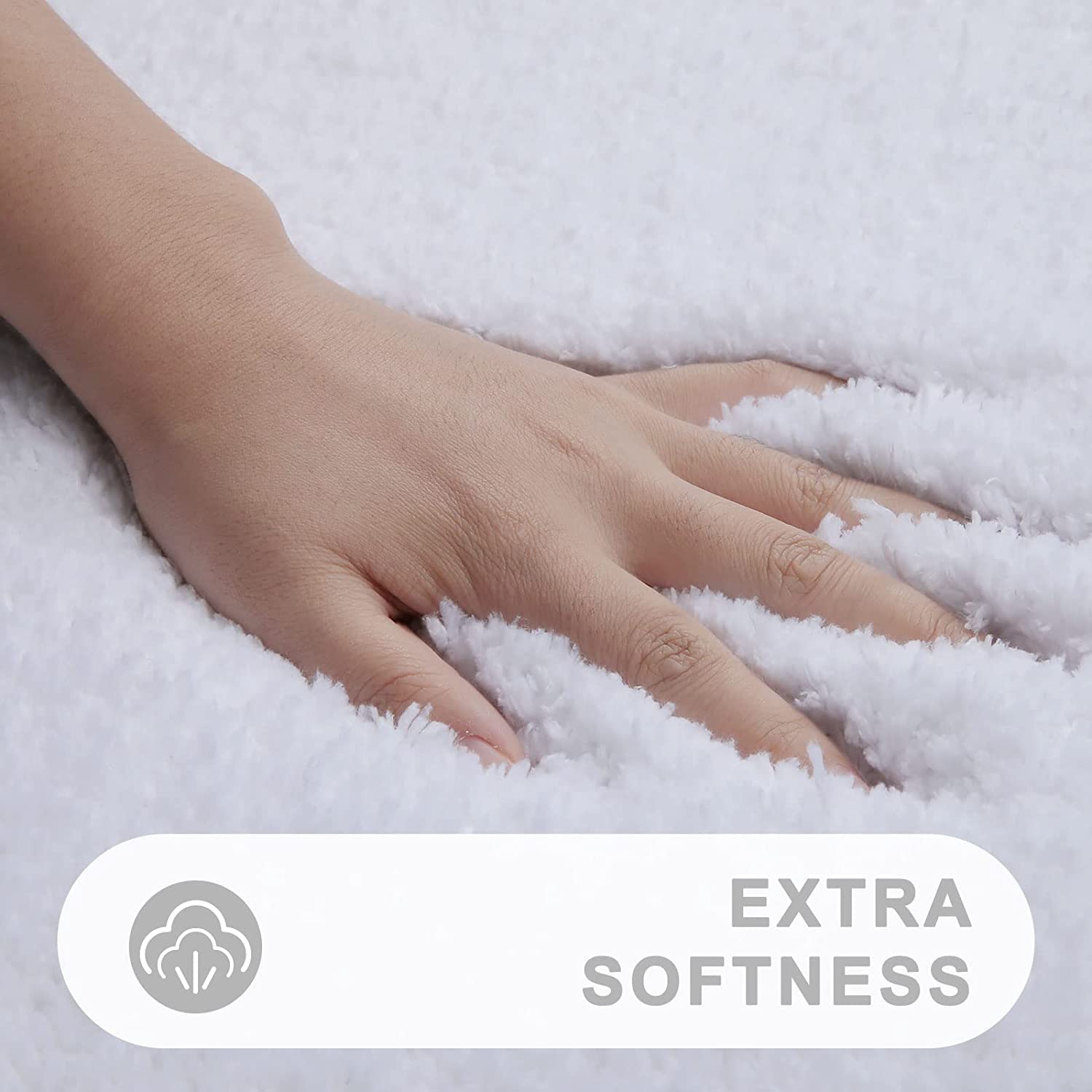 smiry Microfiber Bath Mat 60 x 120 cm, Non-Slip Super Absorbent Bathroom Mat, Extra Soft Machine Wash and Dry - Image 3