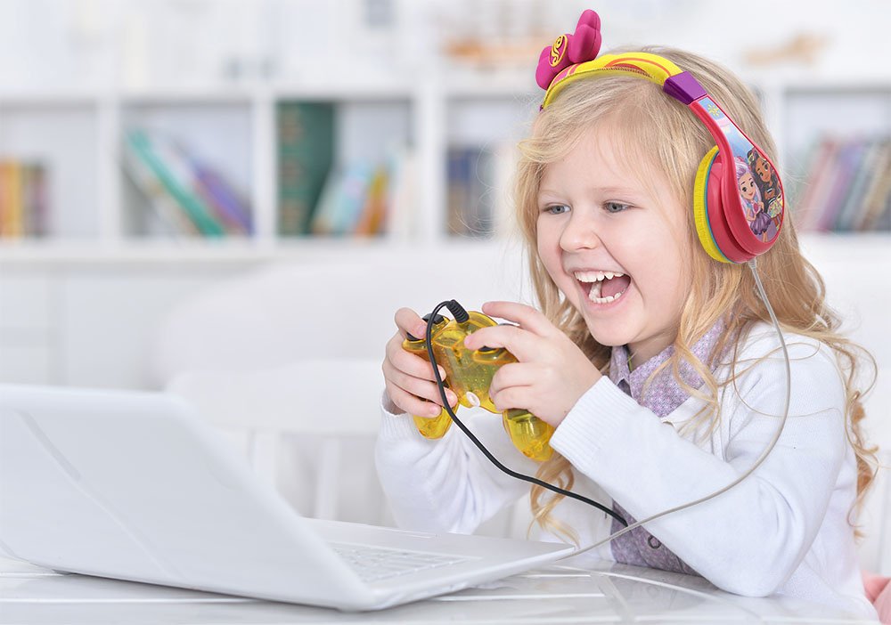 Sunny Day Headphones for Kids with Built in Volume Limiting Feature for Kid Friendly Safe Listening 3