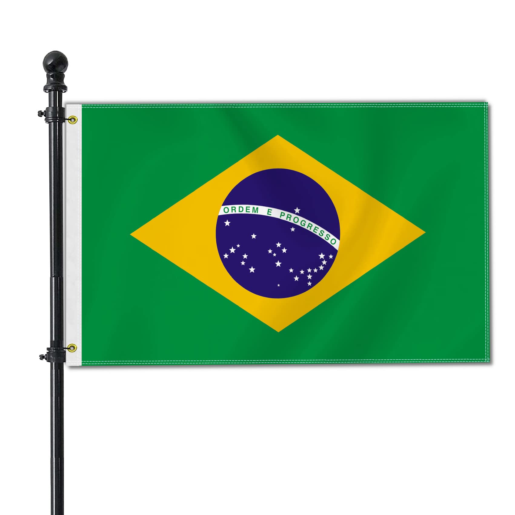 Grand Drapeau Brésilien 90 X 150 - De Heble