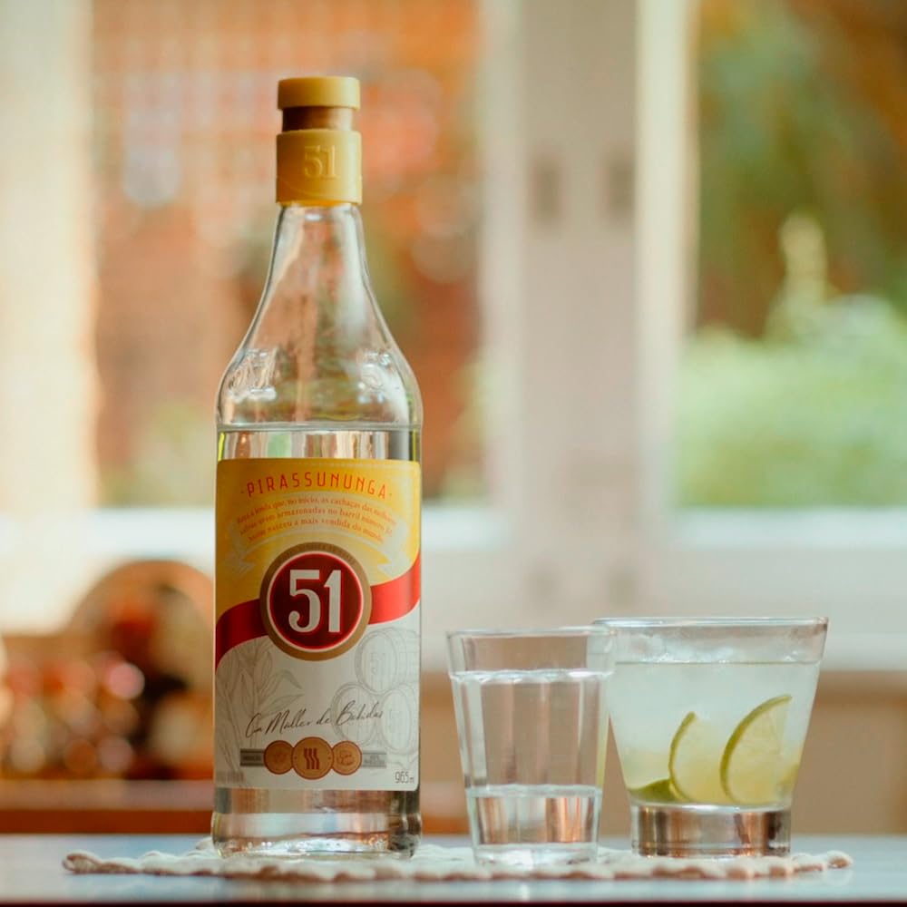 Cachaça Aguardente 51 Garrafa 965ml 12 Unidades | Amazon.com.br
