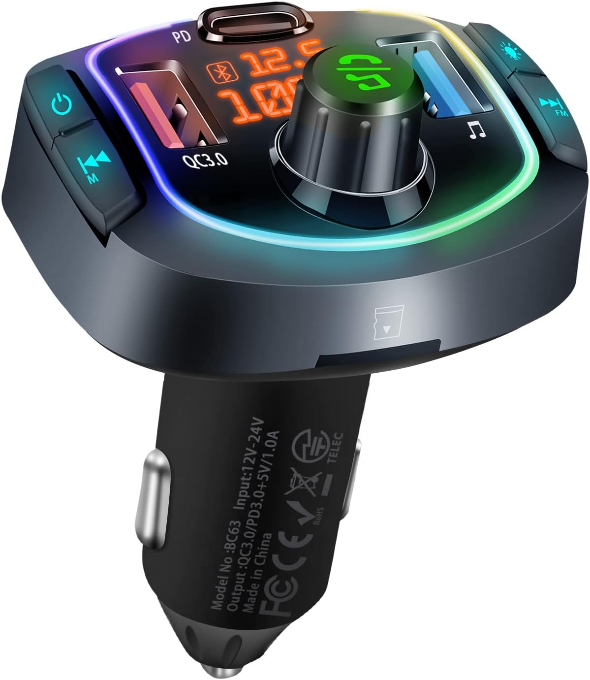 累計14万台販売 Fmトランスミッター ブルートゥース Iphone Usb トランスミッター スマホ 携帯 車 音楽 Bluetooth 高音質