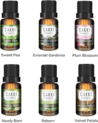 Miniatura 10 de Aceites esenciales de otoño para difusores para el hogar, juego de aceites aromáticos CAKKI 6 aromas de otoño, aceites naturales de aromaterapia,