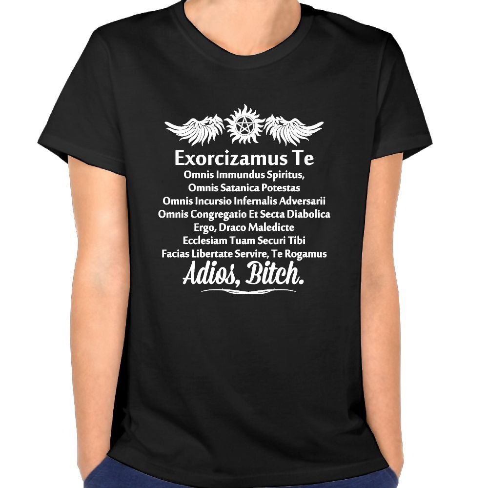 Women's Short Sleeve T-shirt - Supernatural Exorcism Adios Bitch