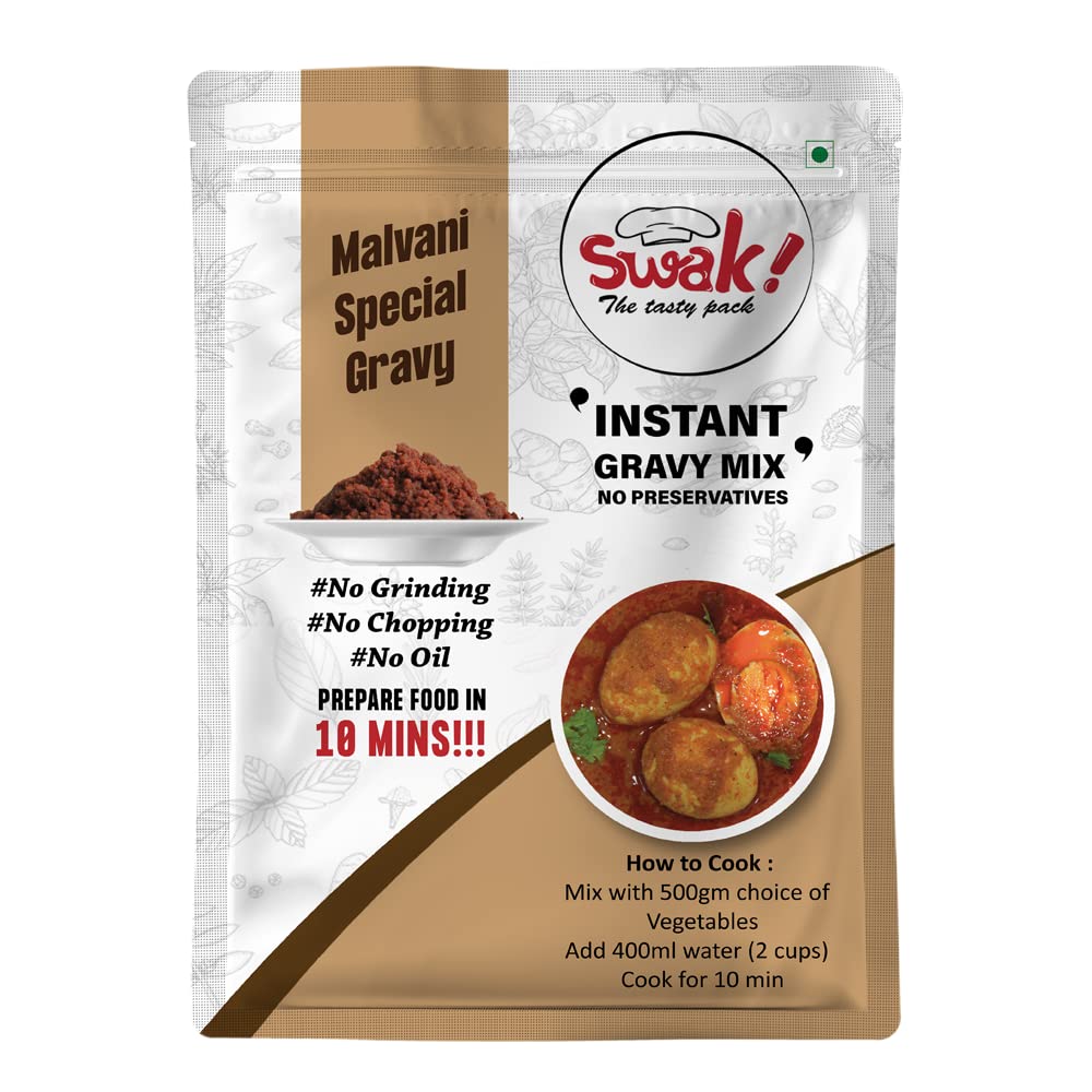 Swak ! The tasty pack Malvani Special Instant Gravy Mix 150 GMS Ready to Cook Malvani Masala (B0BFQC7KPZ) Amazon Price History, Amazon Price Tracker