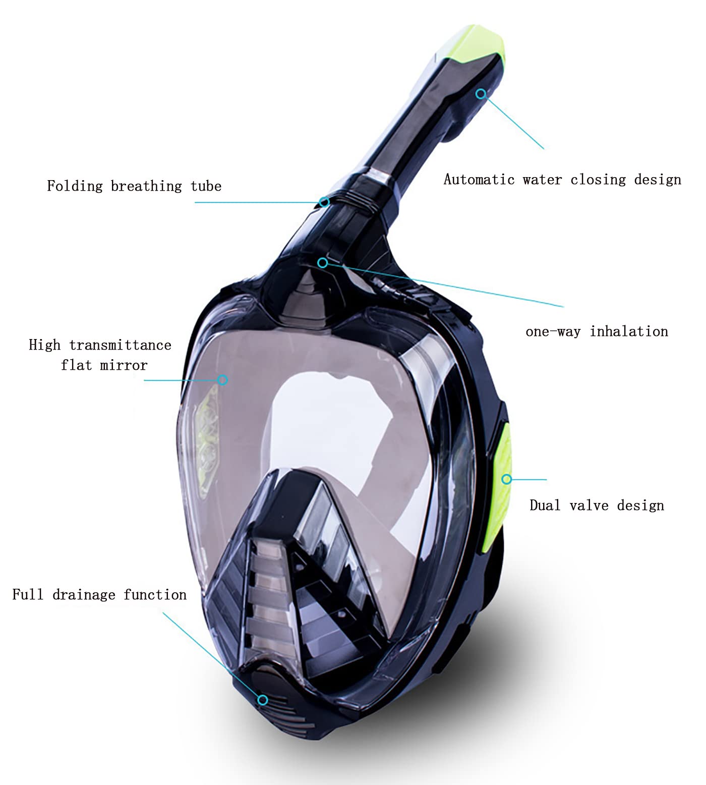 Máscara De Esnórquel De Cara Completa, Máscara De Snorkel Con