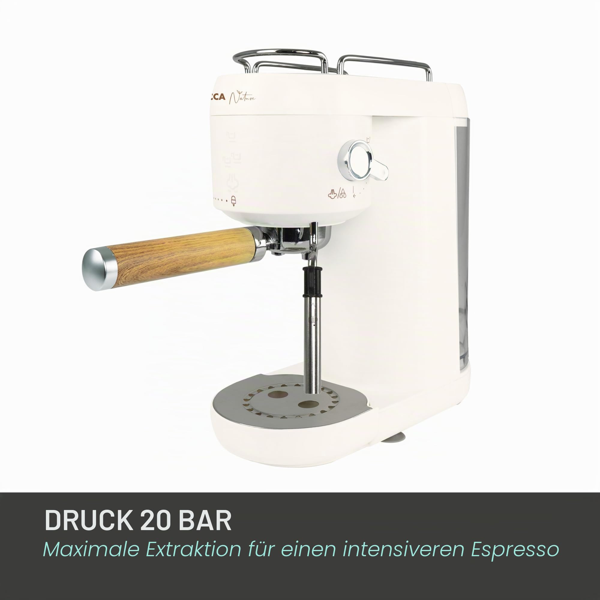 Jocca Espressomaschine 20 bar 1400 W Tank 1 l Dampfgarer Thermoblock