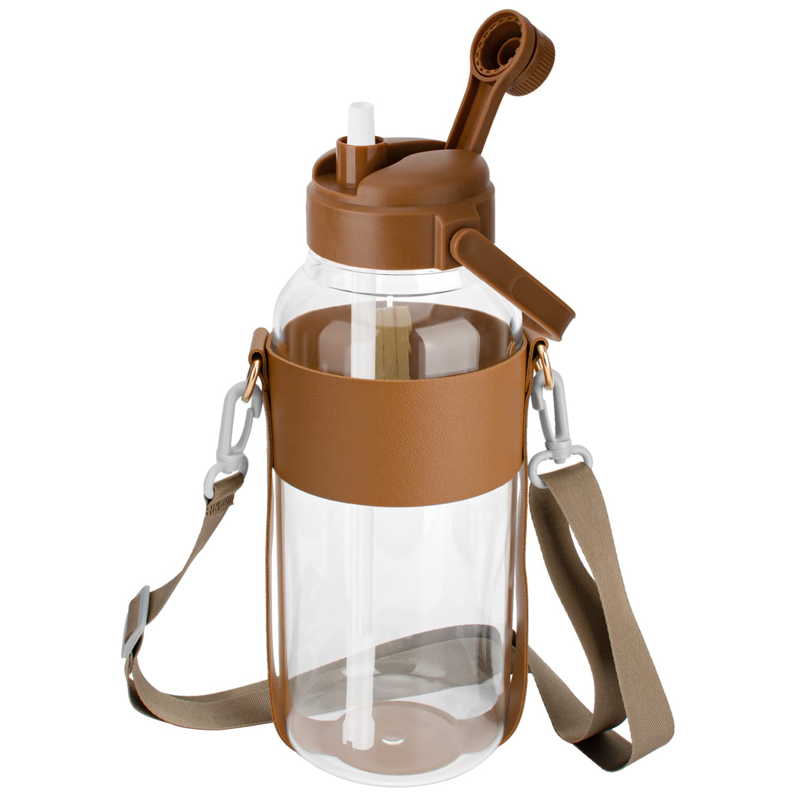 Fanhaw 32 Oz Clear Tritan Water Bottle With Chug Lid, BPA