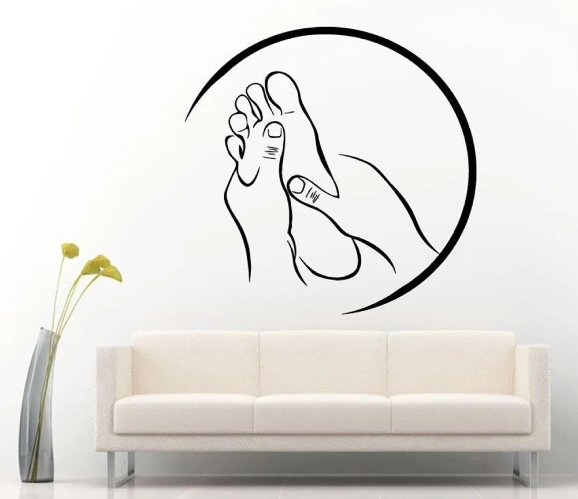 WEIMEIJIE Spa Massage Sign Sticker Vinyl Sticker Salon Relax Pamper Beauty Room Art Sticker