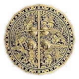 Seis caballos armario Face Plate 9 – 1/2 "