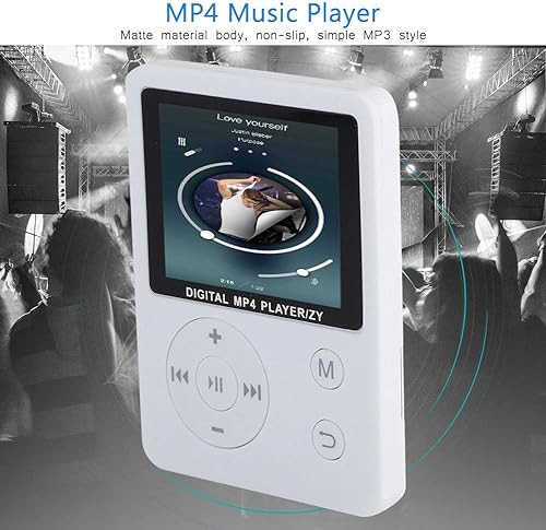 Miniatura 6 de MP3 portátil ligero y delgado, reproductor de música MP4 con altavoz auricular HiFi sin pérdida de sonido y ranura para tarjeta TF, reproductor