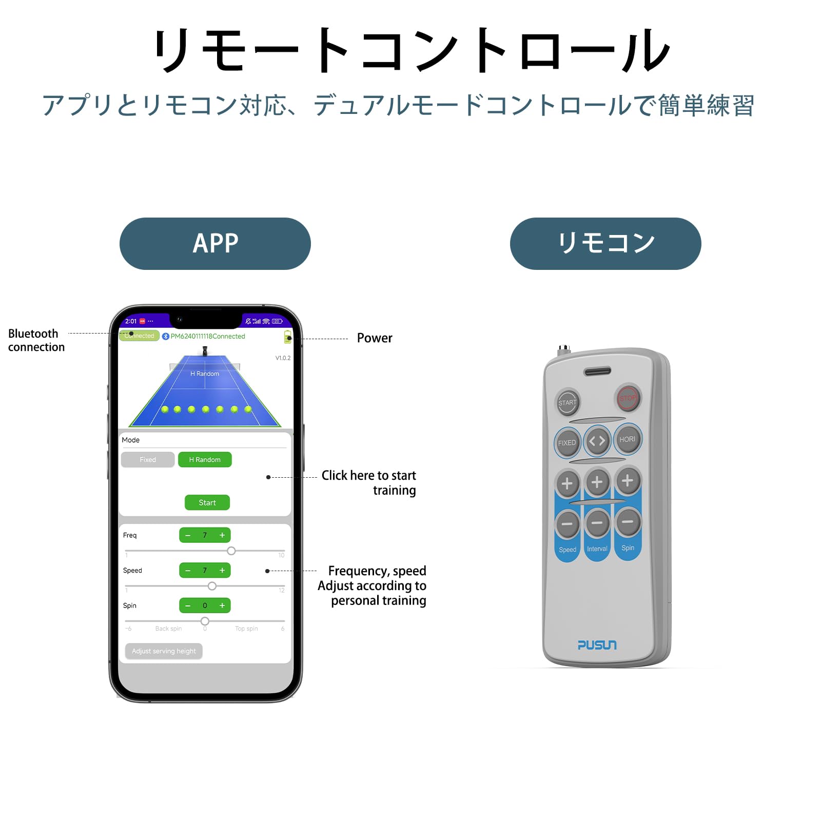 Amazon | プロフェッショナル ミニテニスボールマシン PT Mini Pro 