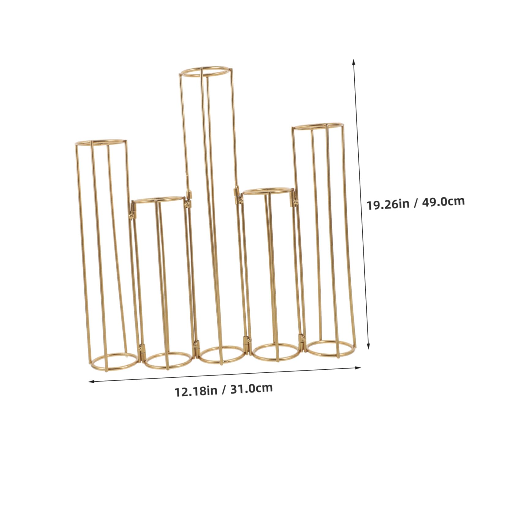 MAGICLULU Vase Hydroponique Verre avec Support Métallique Tubes De Propagation pour Plantes Décoration De Maison Et Bureau