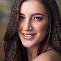 Vista 36 de Anillo de nariz de ópalo Oro ópalo blanco