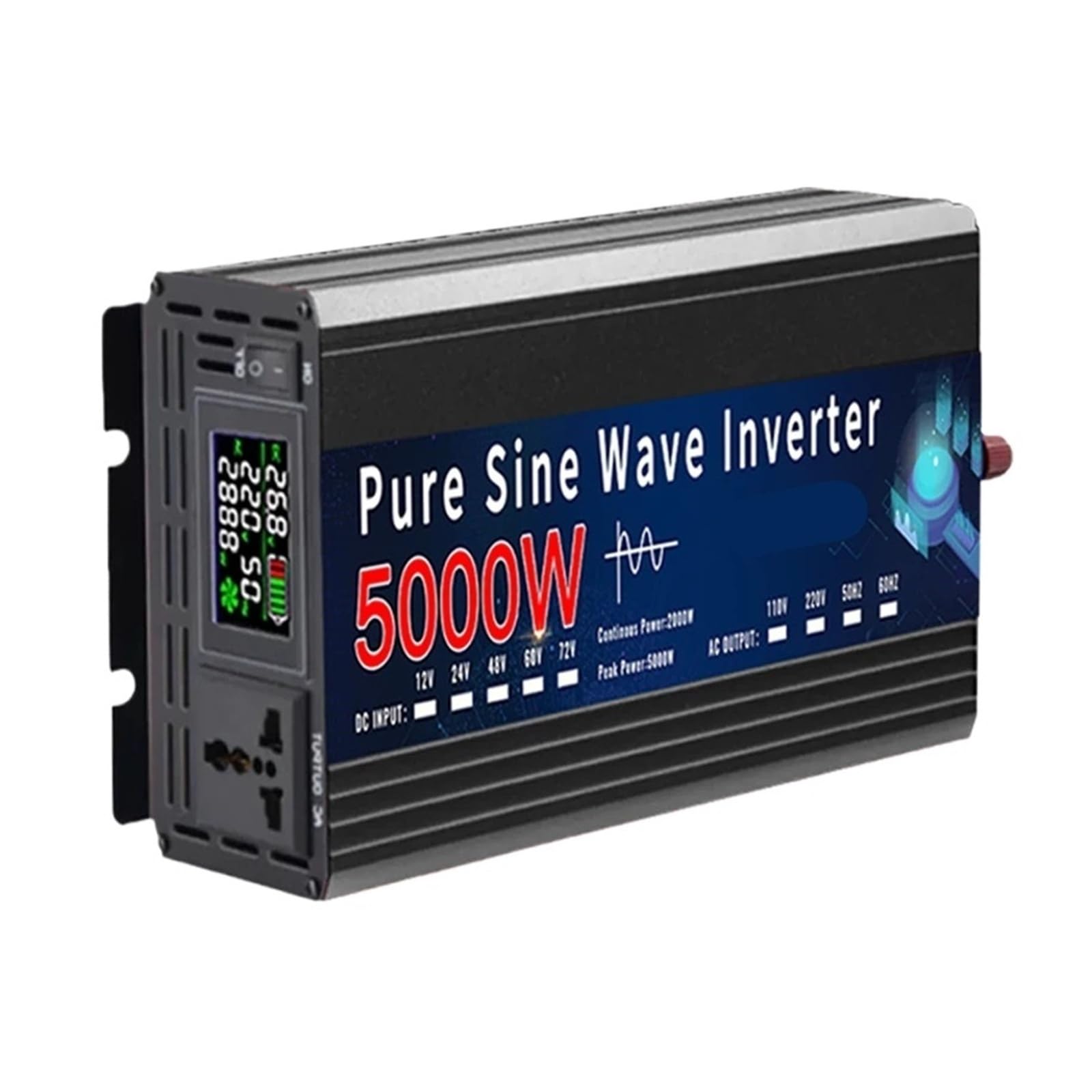 SWEWDSQG Pure Sine Wave Inverter 12V 220V 110V 2000W 4000W 5000W DC To AC 50Hz 60Hz Power Voltage Converter Inverter(3000W,12V,220V 50HZ)