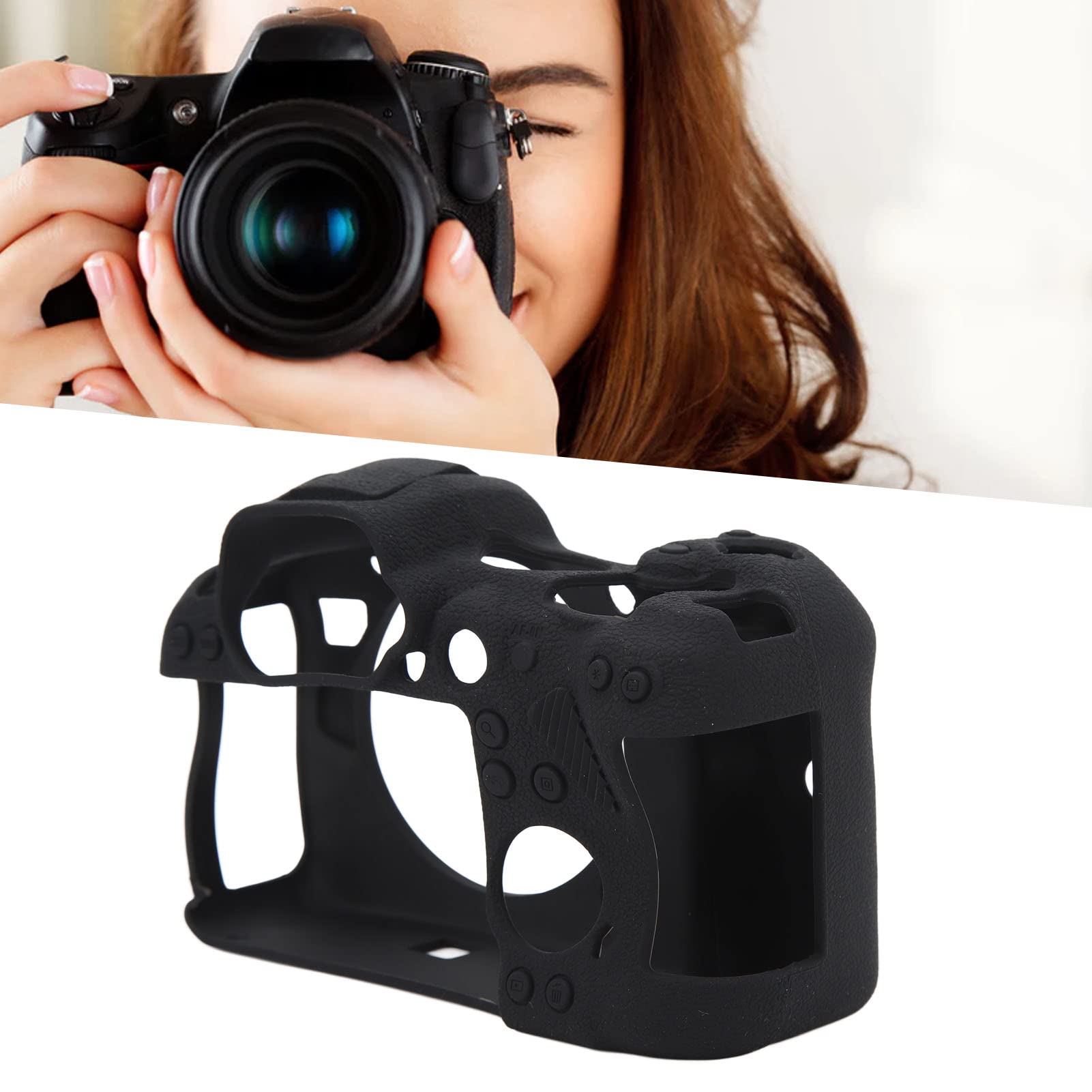 Acouto Funda para Cámara Elegante, Duradera, Flexible, Suave Al Tacto, de Larga Duración, Funda Protectora para Cámara R6II, Diseñada con Cuerpo Ajustado R6II