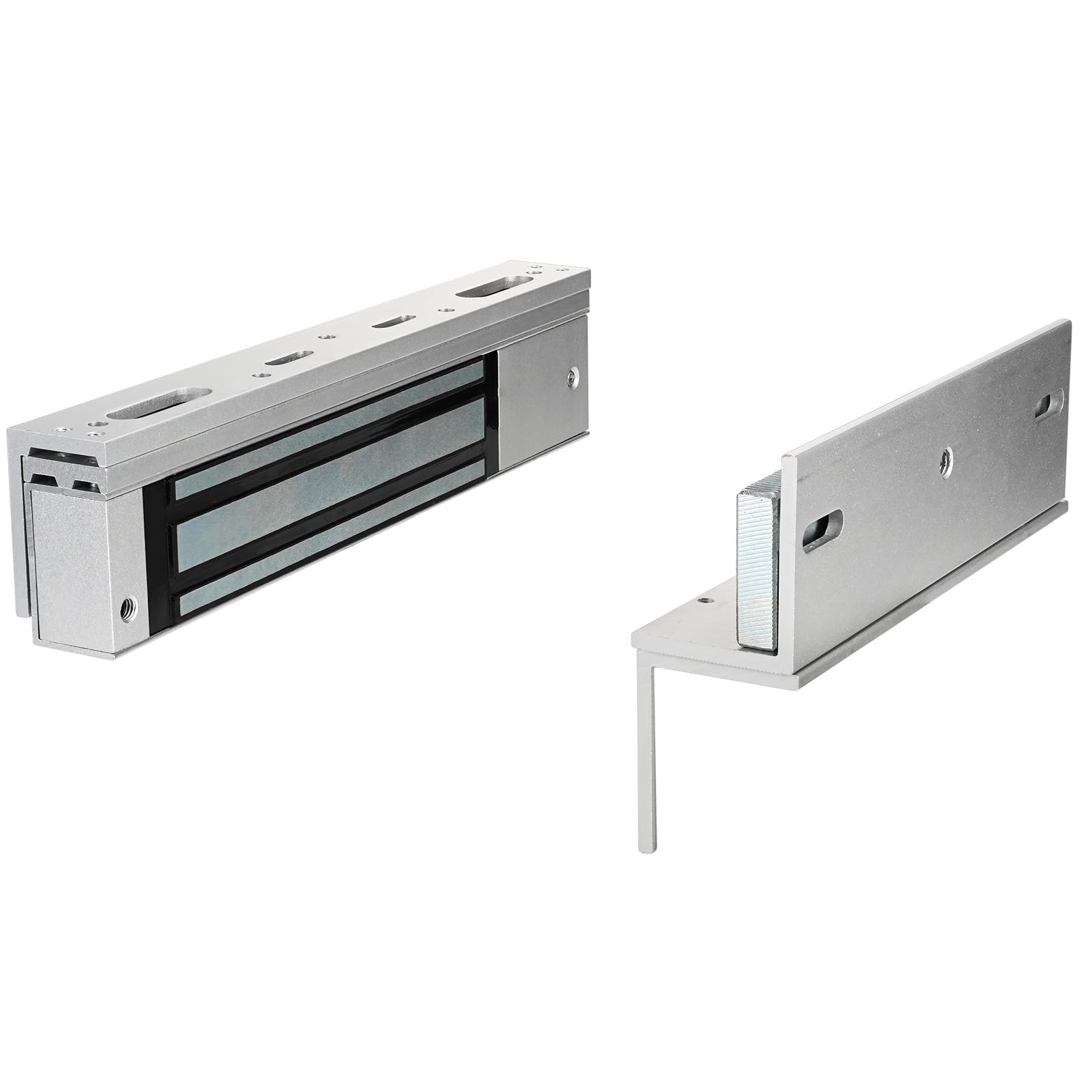 Serratura elettromagnetica con staffa a Z e L 600 libbre 280 kg Forza di tenuta Serratura magnetica elettrica 12 V Modalità NC Fail Safe per sistema di controllo accessi