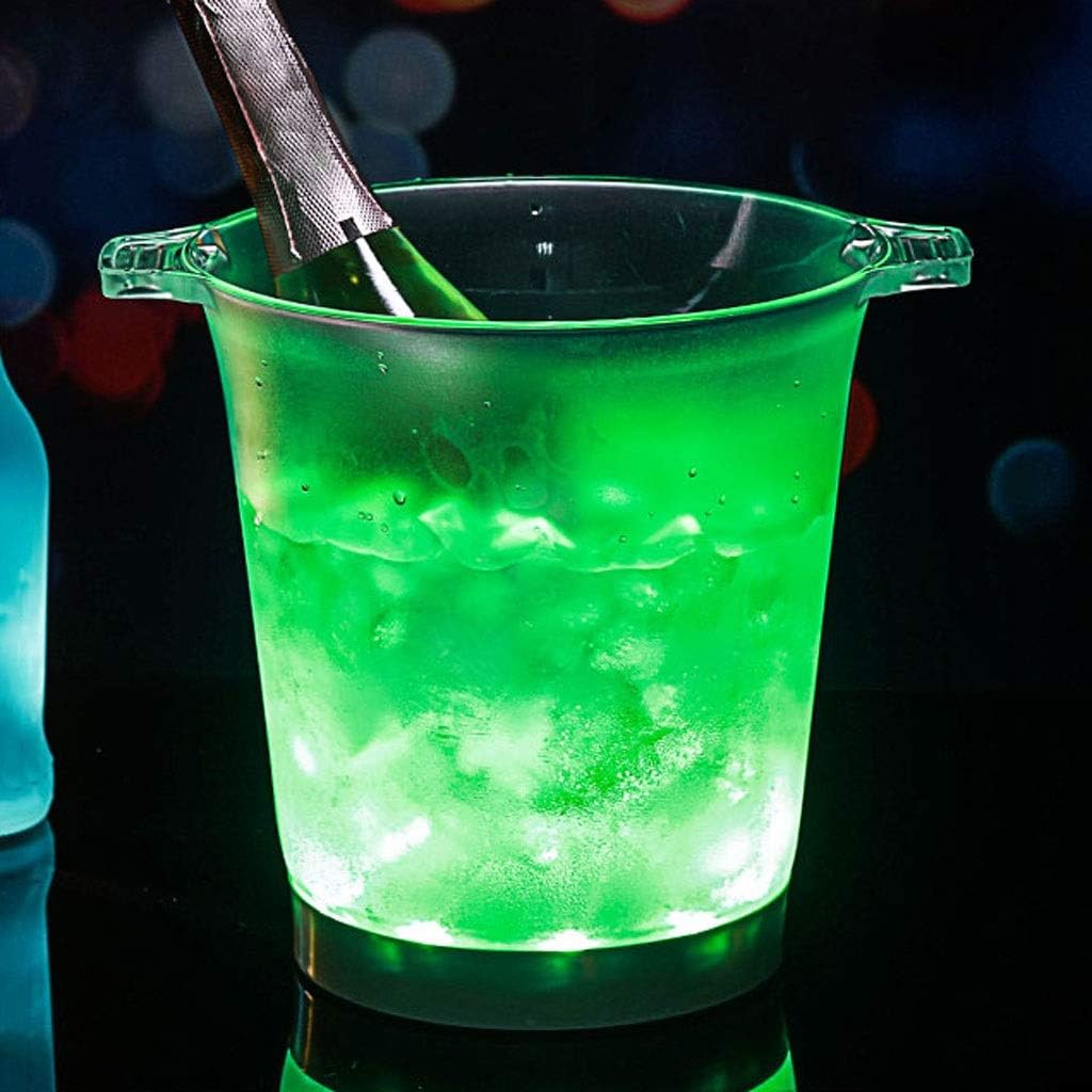 Ice Bucket Acrylic Color Changing LED Light Ice Bucket Restaurant Bar Beer Cocktail Champagne Ice Bucket Party Party Drink Ice Bucket