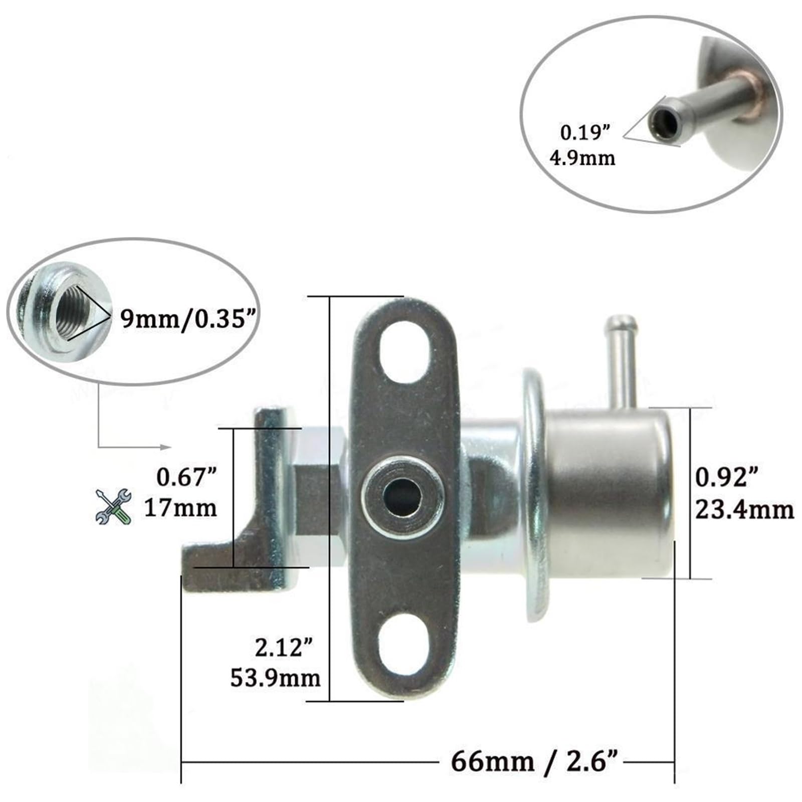 Régulateur de Pression d'injection de Carburant 23280-11040 pour Toyota Camry Celica Corolla Passeo et Tercel FP10080 2328011060 2328074030 PR48
