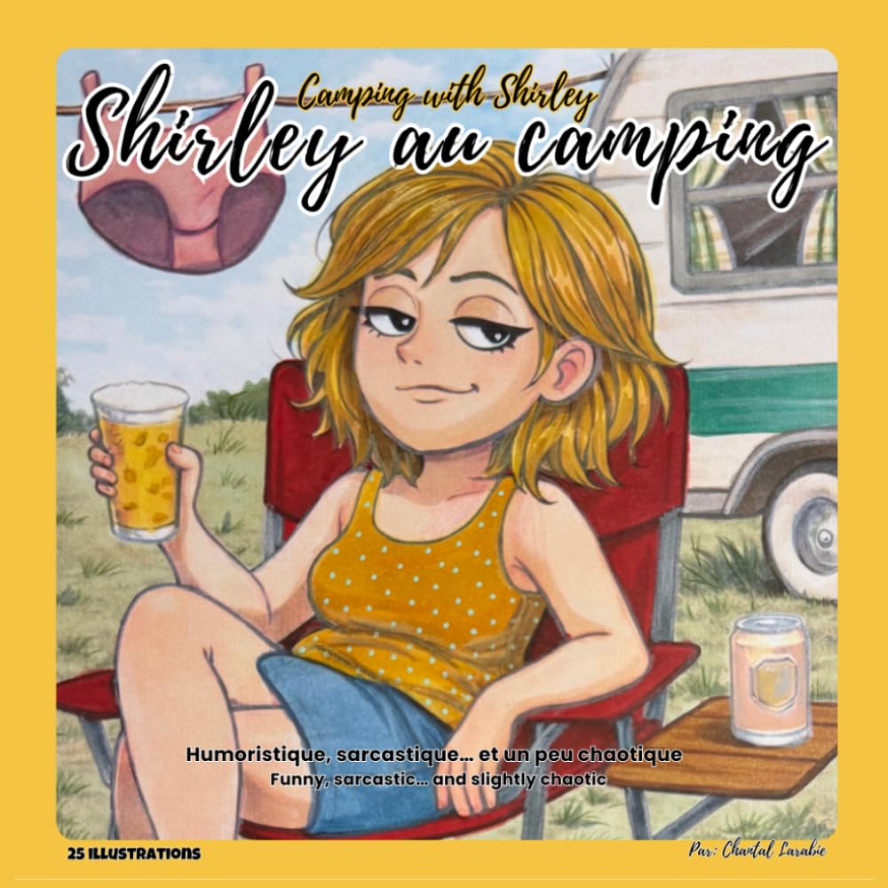 Shirley au camping: Livre de coloriage pour adultes – humour, camping, moments cosy et petites catastrophes Adult coloring book – humor, cozy camping moments & little disasters