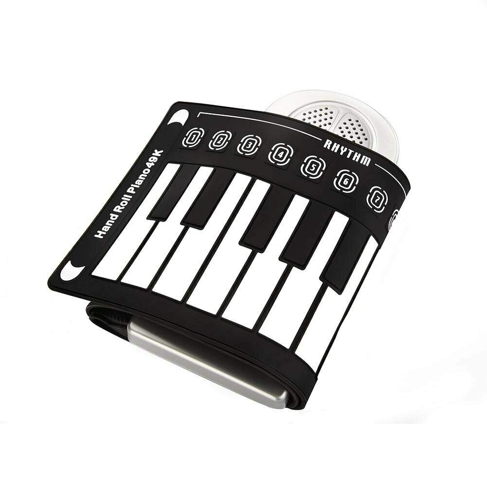 piano eléctrico aprendizaje 49 teclas casio, Piano enrollable de silicona teclado infantil musical Juguete educativo piano Instrumentos musicales con altavoz para niños principiantes