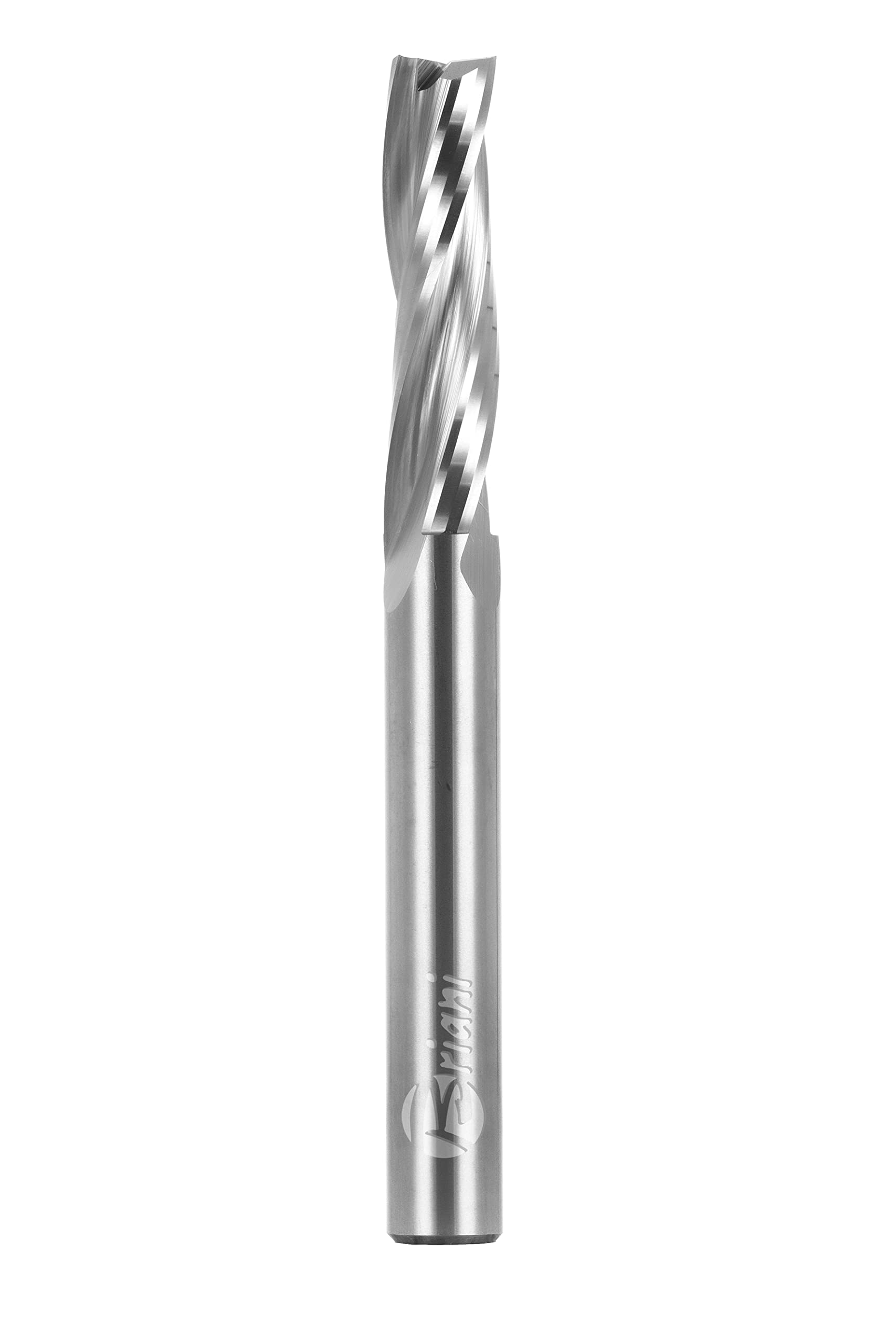 Fresa de corte unidencial de metal duro, derecha, rueda izquierda, filo 3 positivo, longitud de trabajo 32 mm, longitud total 80 mm, vástago de 8 mm