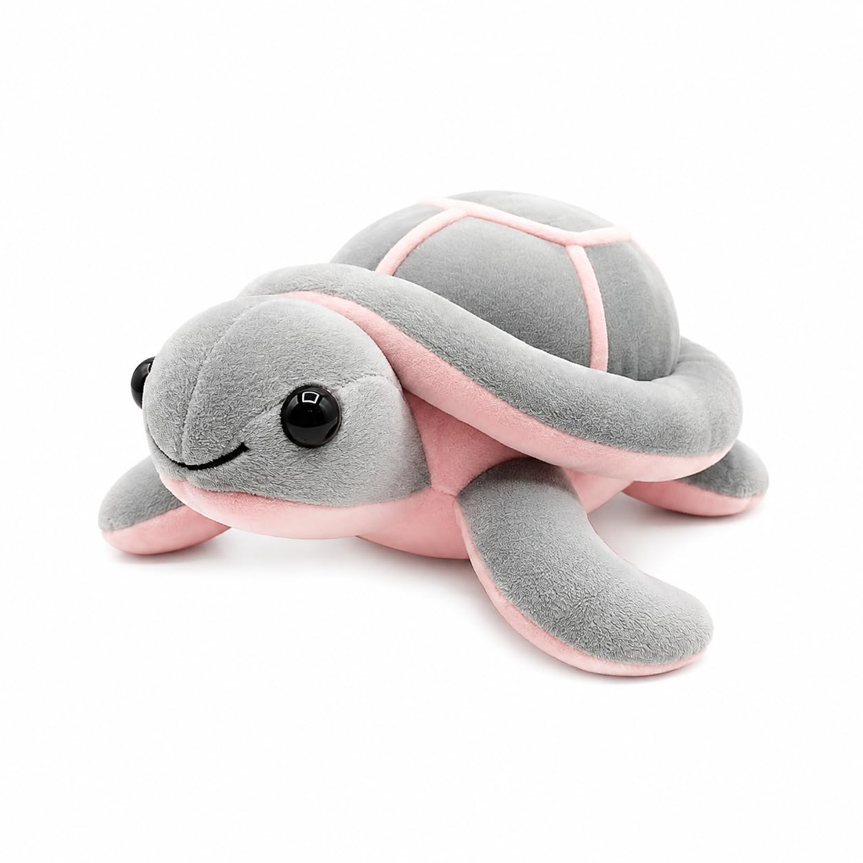 Tortoise, Plush Sea Turtle Soft Toy, Grey and Pink, 22 cm, Stuffed Animal for Kids, Modern Style, Unisex Children, for Kids Playing, Decoration and Gifting Purpose-image-15