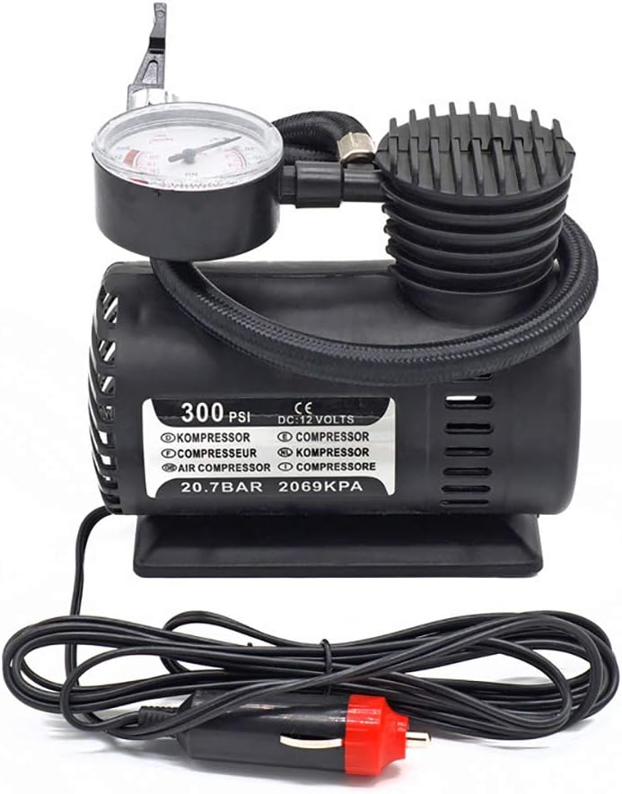 ANFAY Tyre Inflator Air Compressor Car Tyre Pump Portable Electric 12V DC 300 PSI For Bicycle Tires Balls Swim Rings Toys Etc Inflatable