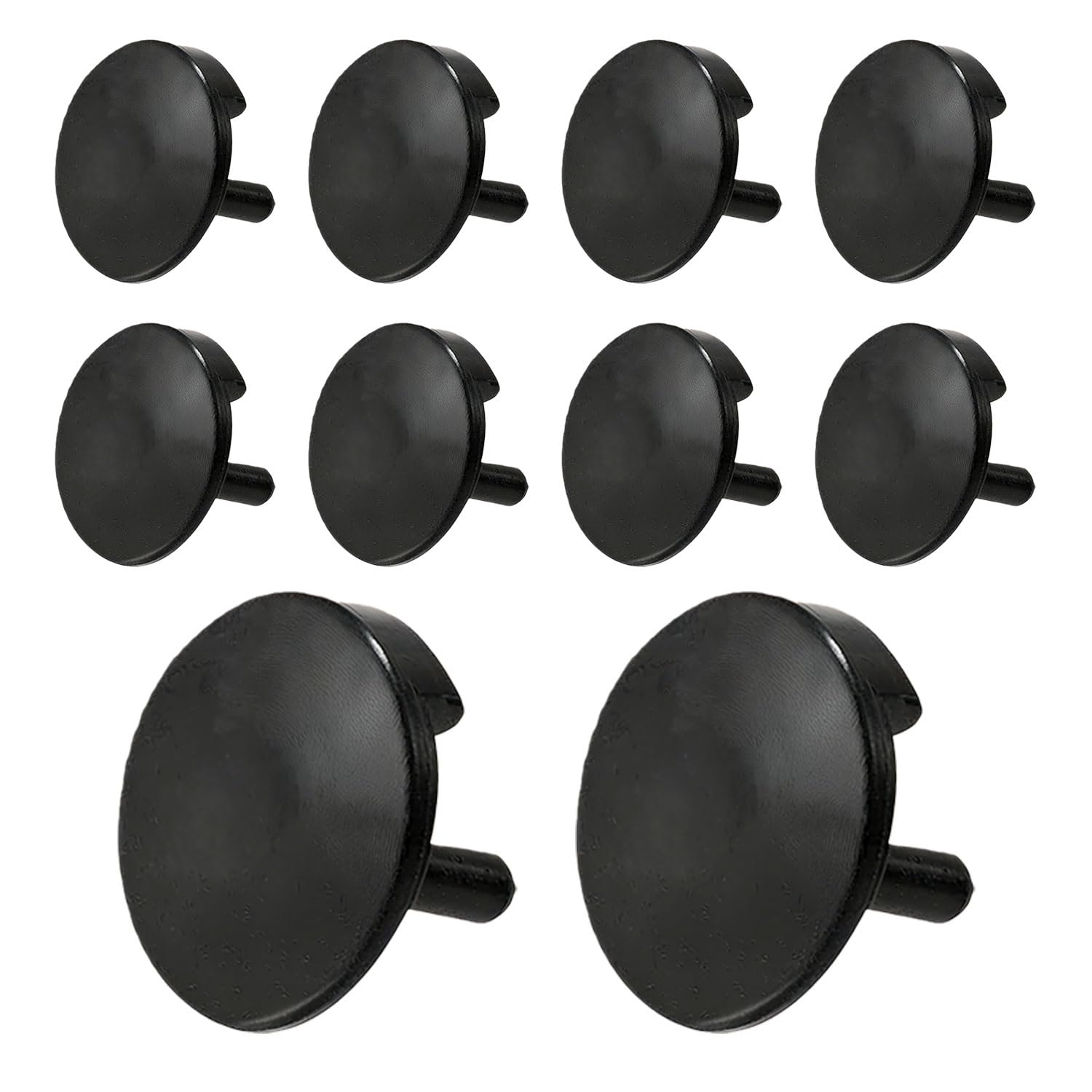 10Pcs Air Fryer Tray Rubber Bumpers, Silicone Air Fryer Protective Feet, Tray Replacement Part for Ninja AirFryer Grill Pans or The Pans of The Same Size(Black)