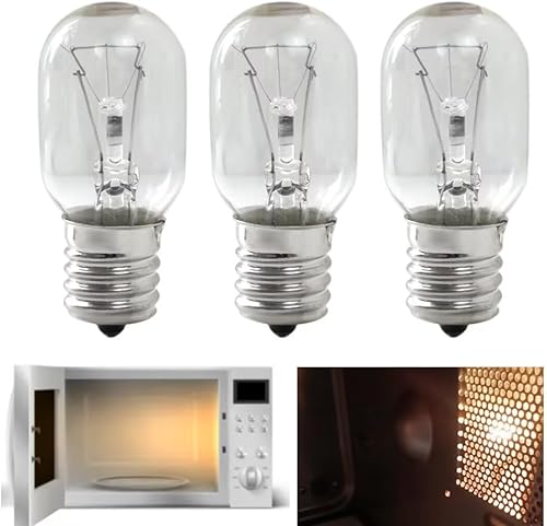 Miniatura 6 de 8206232A Bombilla de microondas 40W E17 125V Reemplazo para Estate, para Jenn-Air, KMHS120EBL4 Número de pieza de repuesto AP4512653, R0712011,