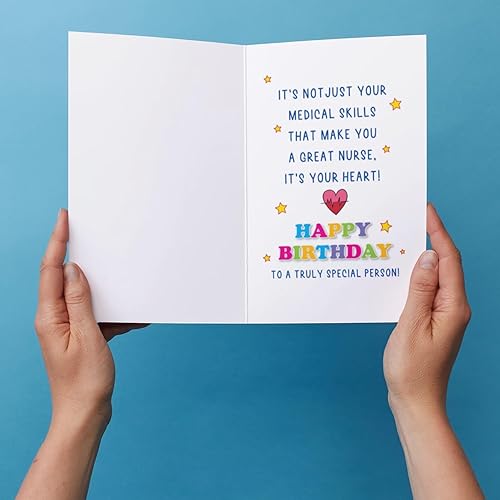 Miniatura 3 de Loved By Nurses Tarjeta de felicitación de feliz cumpleaños de enfermera para una persona verdaderamente especial - rosa