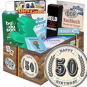 50. Geburtstag / Geschenk 50. Geburtstag Frau / DDR Pflegebox
