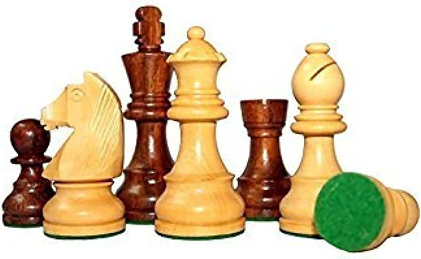 StonKraft Xmas Deal Sale Collector Edition Brass Wooden Chess Pieces Pawns Chessmen Coins