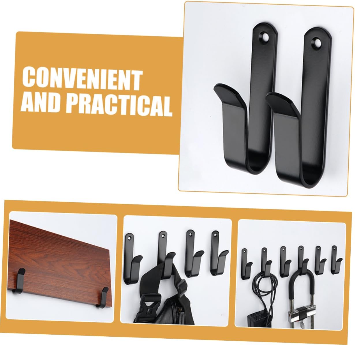 TOYANDONA 5sets Surfboard Wall Hook Hanger Metal Wall-Mounted Storage for Skateboards Snowboards and Surfboards Easy to Install Stylish Design Set