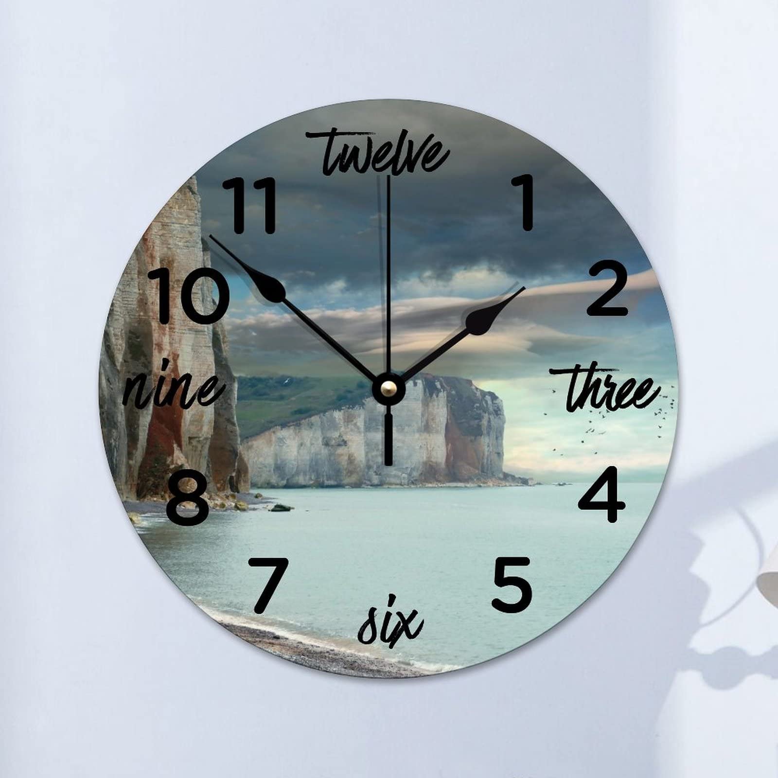 Horloge murale silencieuse pour retrouver le sommeil sans tic-tac