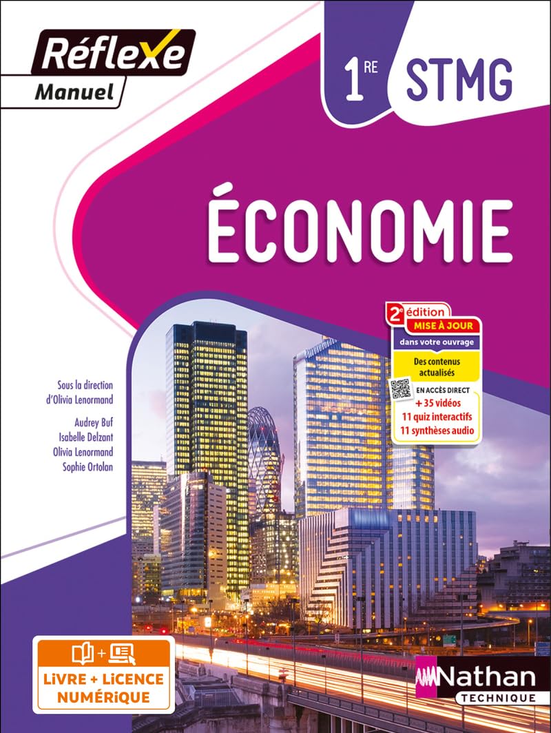 Economie 1re STMG: Manuel livre + licence élève