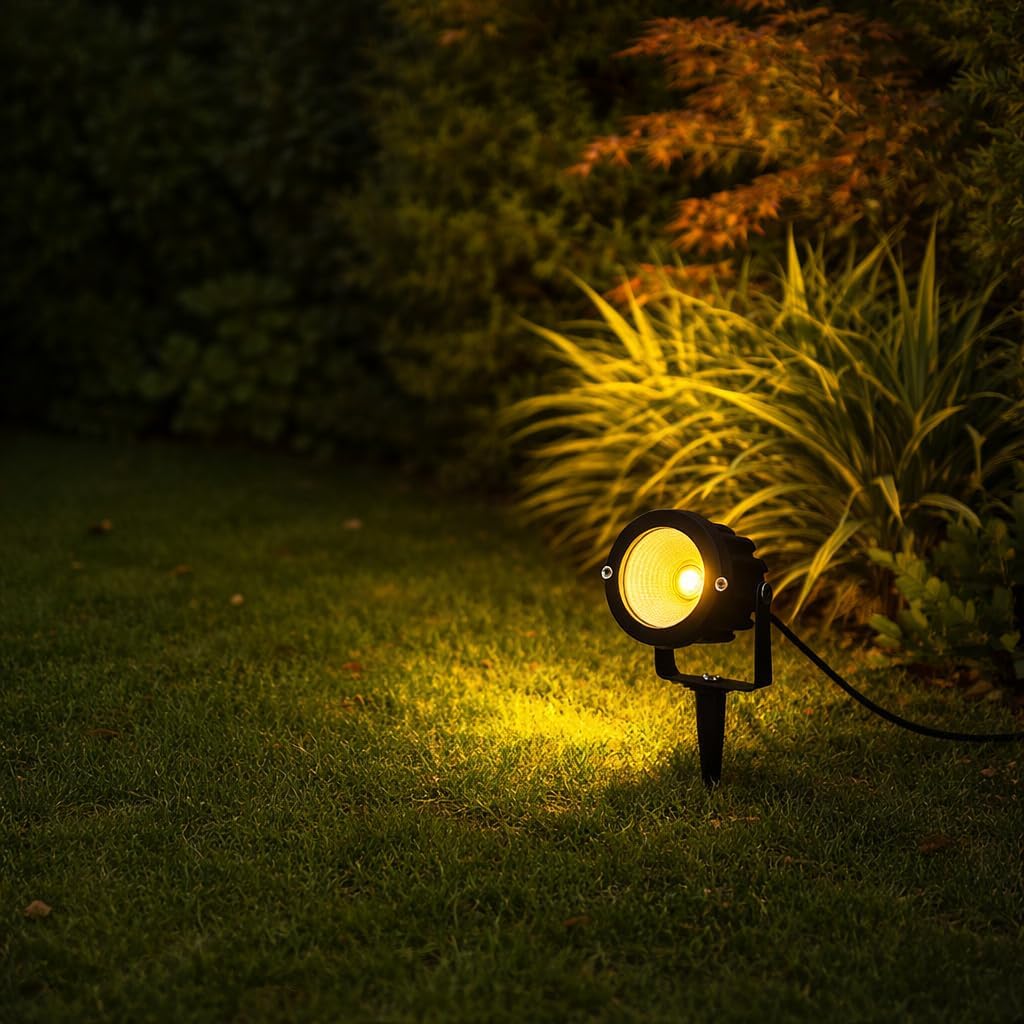 ultimate 15W Warm White LED Garden Spike Light – IP65 Waterproof Adjustable Outdoor Spotlight for Lawn, Pathway, Landscape, Boundary Wall & Poolside Lighting-image-13