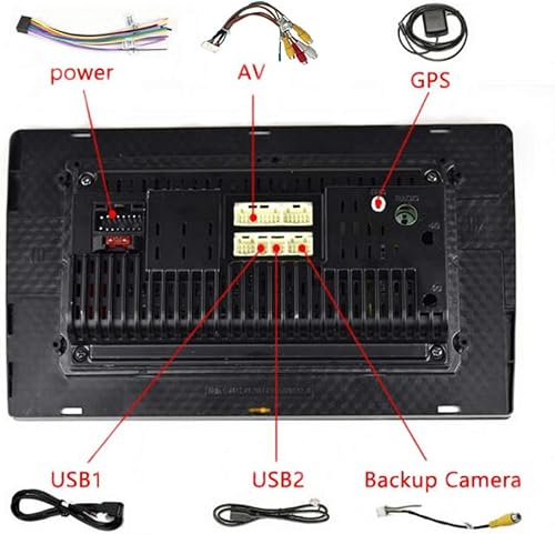 Miniatura 8 de Estéreo del coche Carplay Android Auto WiFi reproductor MP5 2 DIN 10 pulgadas para Android 8.1 navegación GPS RAM1G ROM16G universal coche radio