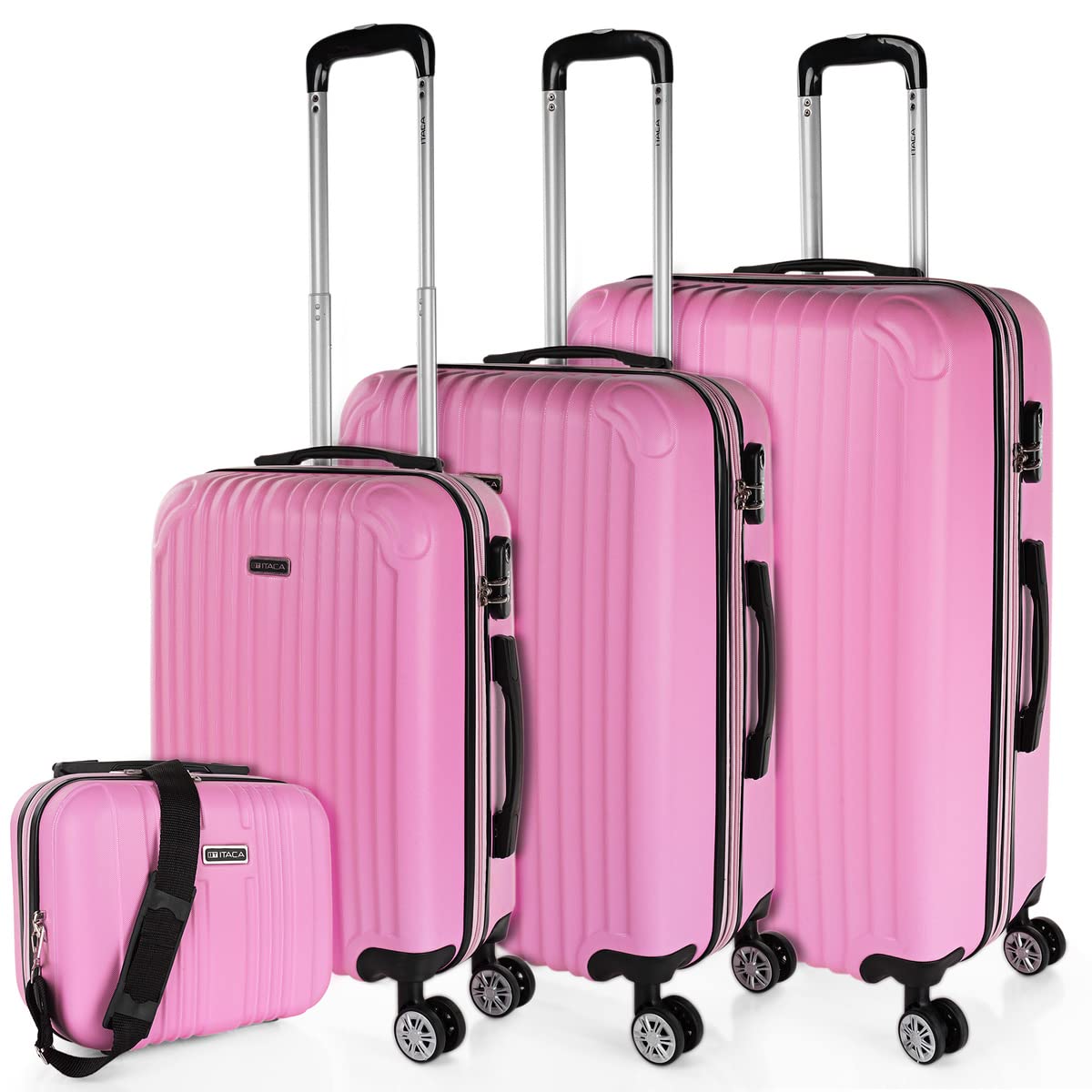 ITACA - Maletas Grandes De Viaje Rígidas Ligeras con 4 Doble Rueda 360° Maleta Grande 23 Kilos Alta Resistencia Extensible Maleta XL Duradera, Mandarina — view 68