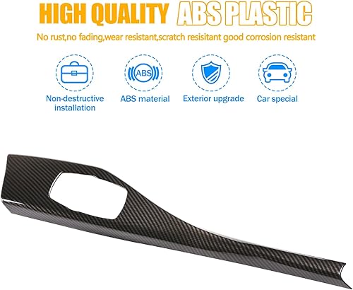 Miniatura 8 de LLKUANG Cubierta de panel de botón multimedia para consola central de automóvil, compatible con BMW Serie 1, 2, F20, F21, F22, cubierta de panel de