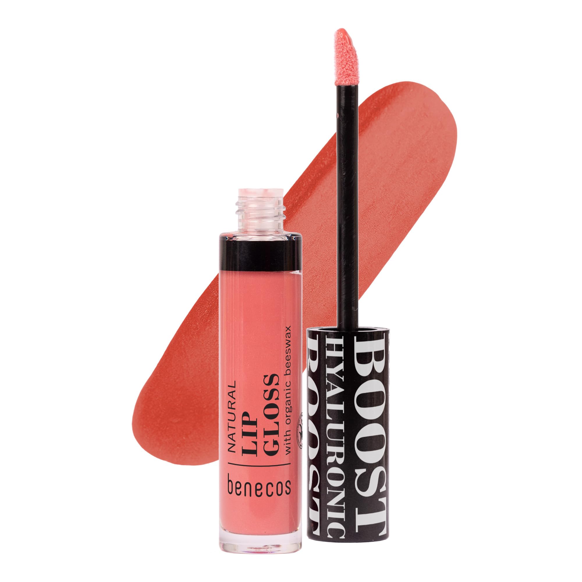 Benecos Natural Cosmetics - Lipgloss - Organic Vegetable Oils & Vitamin E - Talkfree - Flamingo - 5 ml
