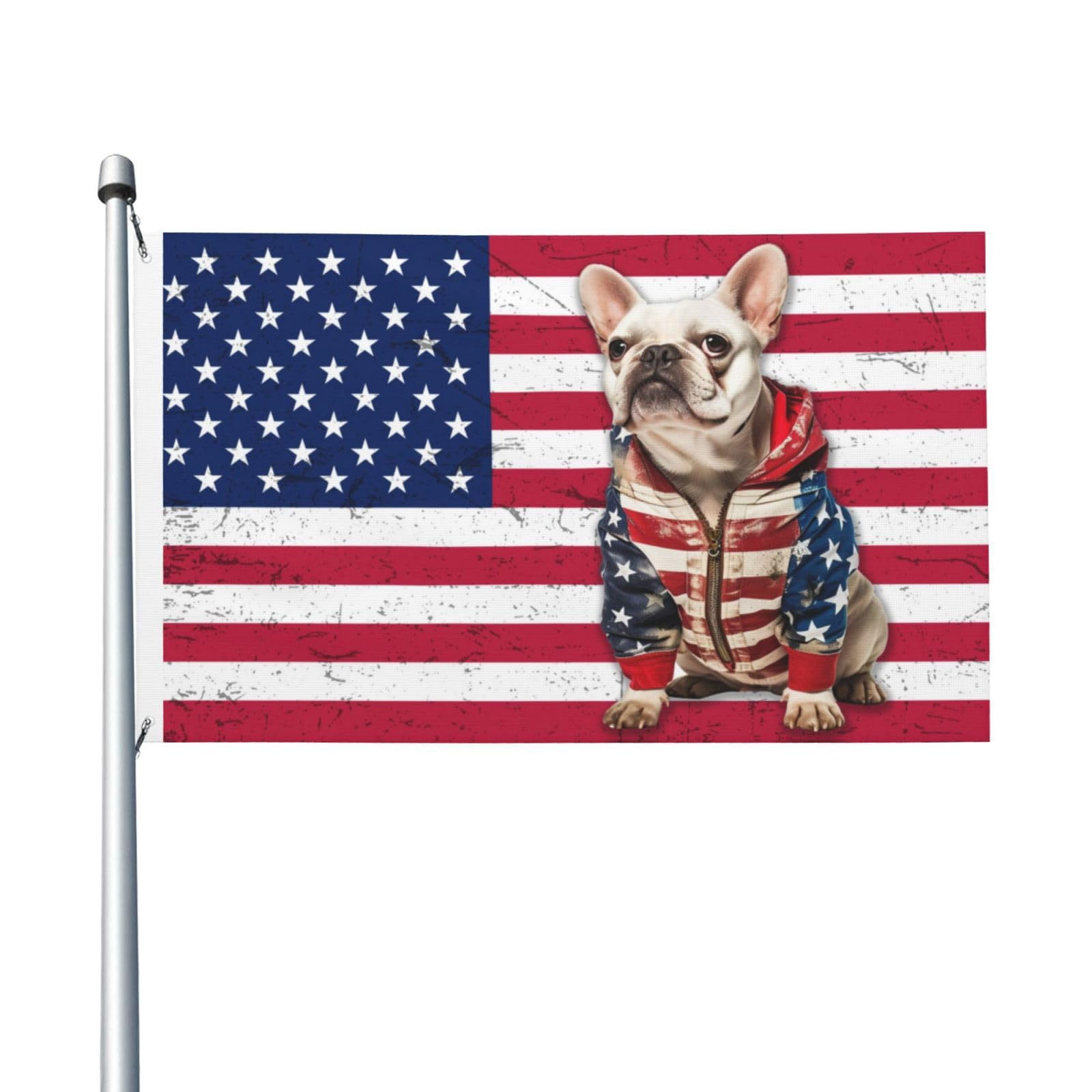 Bulldog House Flag 3x5 Ft Double-Sided Printed Flag Home Outdoor Indoor Garden Home Decoration Banner
