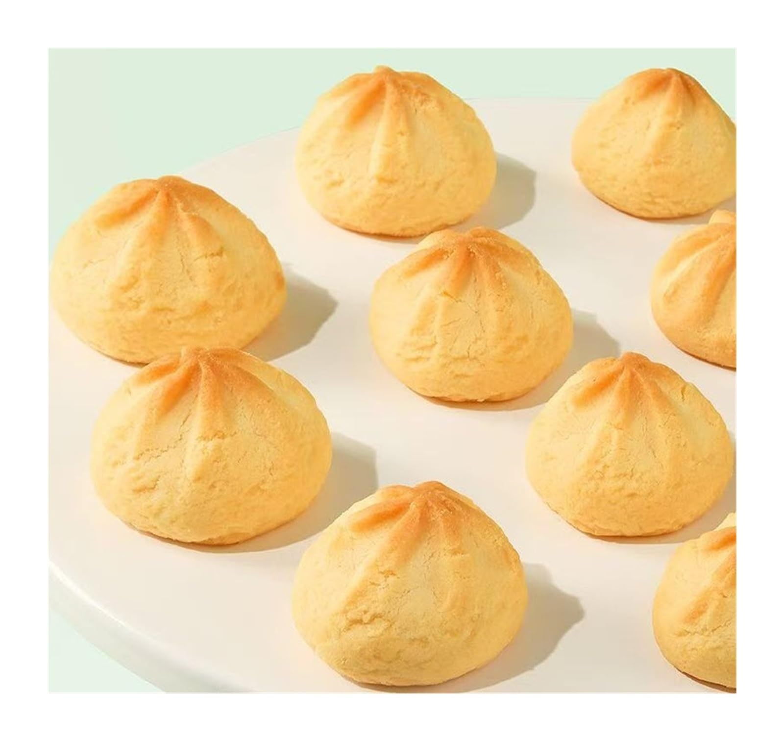 Galletas suaves de volcán con leche de coco, 100 g, suaves, masticables y ricas en sabor a coco, el refrigerio perfecto for el té de la tarde(3pcs)
