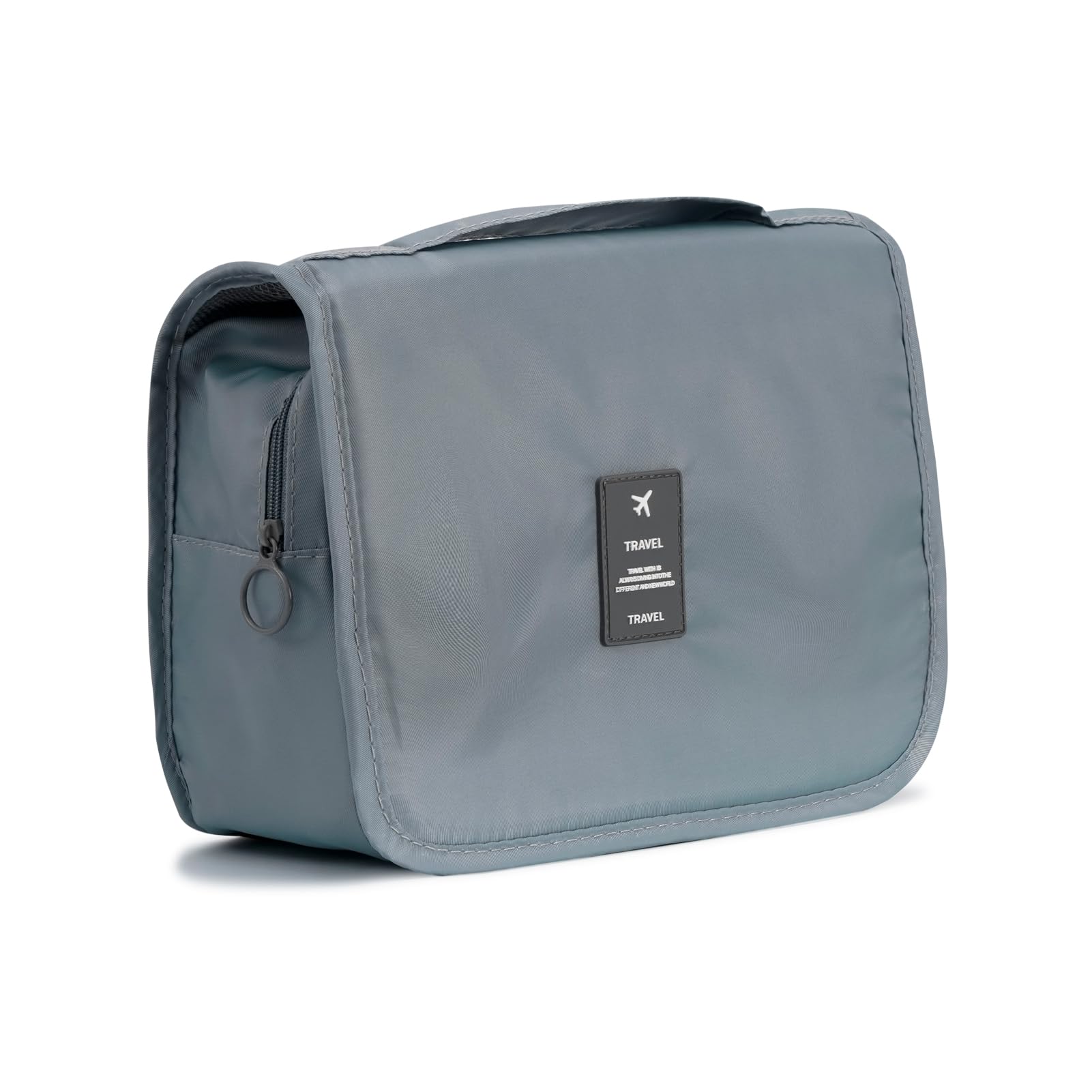 L&FY Hanging Travel Toiletry Bag Women's Cosmetic Organizer Makeup Pouch Men's Dopp Kits With Handle (Grey For Man)